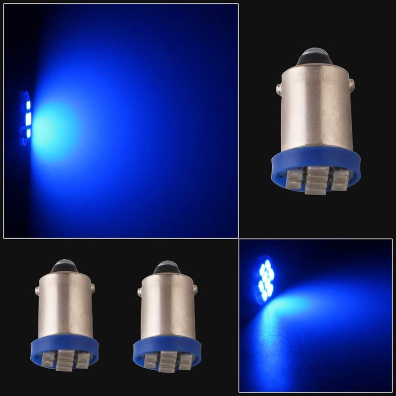 Grandview BA9 BA9S 53 57 1895 64111 White Car Vehicle BA9S Blue Super Bright LED Bulbs Used for Side Door Courtesy Lights Map Lights - Pack of 10 - Image 3